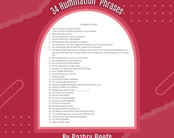 Humiliation - Etsy