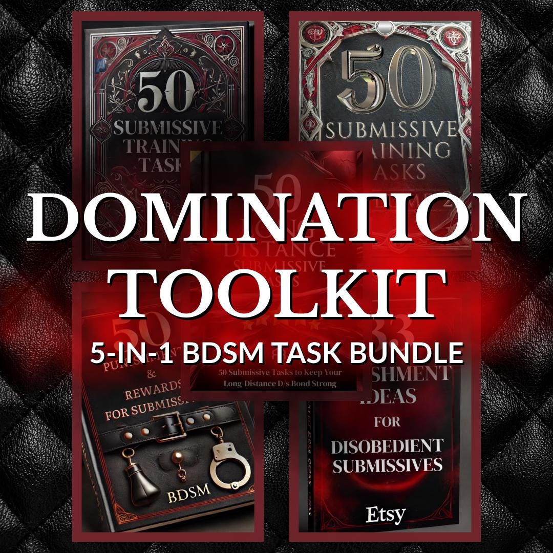 Basic Dom Task Domination Toolkit PDF – 5-in-1 BDSM Task Bundle for Submissive ...