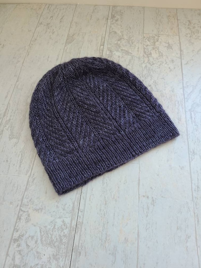 Weybosset Hat Adult Beanie Knitting Pattern PDF Download Hand knitting Instructions image 5