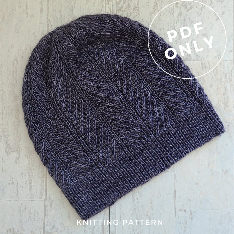 Weybosset Hat - Adult Beanie Knitting Pattern - PDF Download - Hand ...