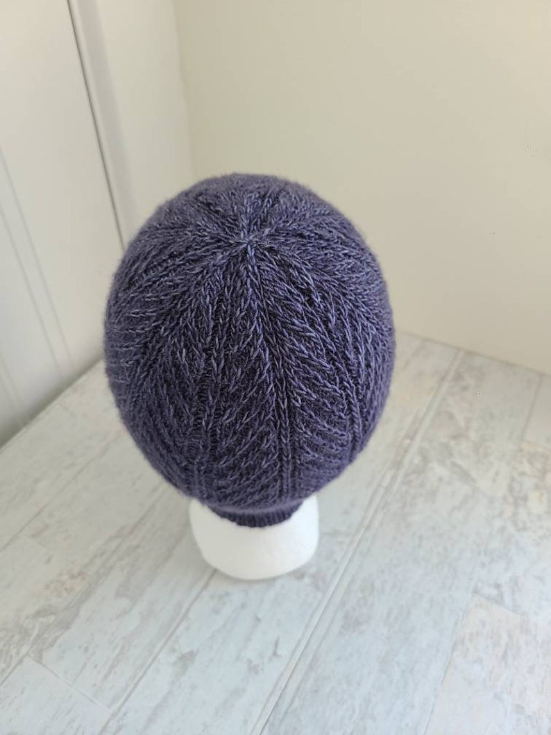 Weybosset Hat Adult Beanie Knitting Pattern PDF Download Hand knitting Instructions image 7