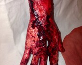 Split open right hand