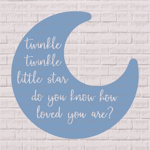 Twinkle Twinkle Little Star weet je hoe geliefd je bent? SVG/PNG-digitale cut bestand/clip art-vinyl HTV, papier, snij machine, T-shirt