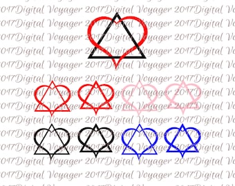 Adoption Symbol/Dreieck/Dreieck SVG/PNG - 3 Stile - Digital geschnittene Datei/ClipArt - Vinyl, HTV, Papier, Schneidemaschine, T-Shirts, Scrapbooking