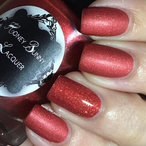 Come Bite the Apple - matte nail polish - matte red - 5 free - handmade - indie nail polish - red nail polish - nails - manicure - makeup