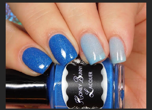 Stephanie - thermal nail polish - indie nail polish - blue thermal na…