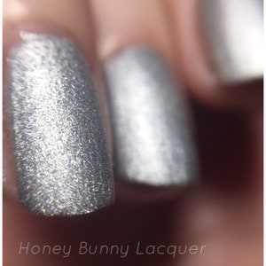 Silver Bells - matte nail polish - matte silver - 5 free - handmade - indie nail polish - silver nail polish - nails - manicure