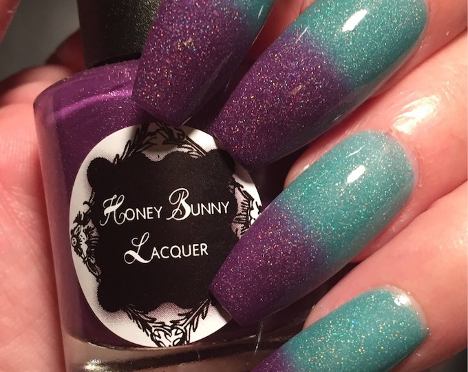 Superunknown Thermal Nail Polish Indie Nail Polish Green Thermal Nail