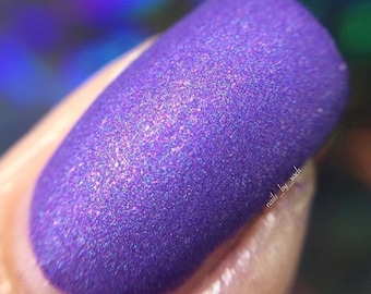 When Doves Cry - matte nail polish - matte purple - 5 free - handmade - indie nail polish - purple nail polish - nails - manicure - makeup