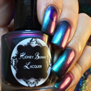 Witchy Woman - 15mL - Full size multichrome polish - green - purple - blue - magenta - color shifting nail polish