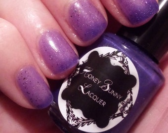 Grape Fizz - thermal polish - indie nail polish - purple thermal nail polish  - shimmer polish - indie cosmetics - makeup - 5 free