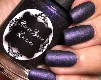 Supermassive Black Hole - matte nail polish - matte - 5 free - handmade - indie nail polish - nail polish - nails - manicure - m