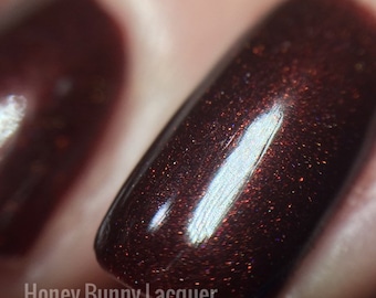 Vixen - holographic nail polish  - 5 free - handmade - indie nail polish -red nail polish - nails - manicure - makeup