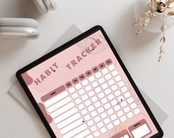 2023 Habit Tracker Printable | Habit Tracker Digital | Daily, Weekly, Monthly Habit Planner | Digital Goal journal |Planner Instant Download