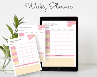 Weekly Planner Goodnotes Template | Undated Digital Planner Pdf | Classical Digital Journal | Notability Template | To -Do -List | Minimal