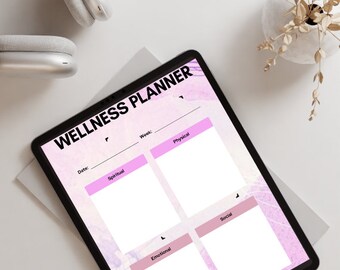 planner, wellness planner, Planner, Printable planner, mood tracker, health planners, activity tracker, plans, plain planners, papers,