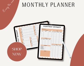 Financial Budget Planner Instant Download | Printable Daily Agenda | Template A4 A5 Letter PDF | Undated Daily Planner | Minimalist Planner