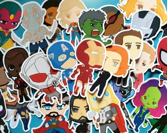 Endgame Marvel Characters Vinyl Stickers