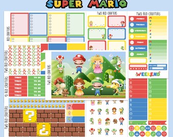 Super Mario Planner Sticker Kit