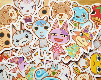 Cute Animal Crossing Villagers Stickers Characters Laptop Decal Diecut Vinyl Stickers