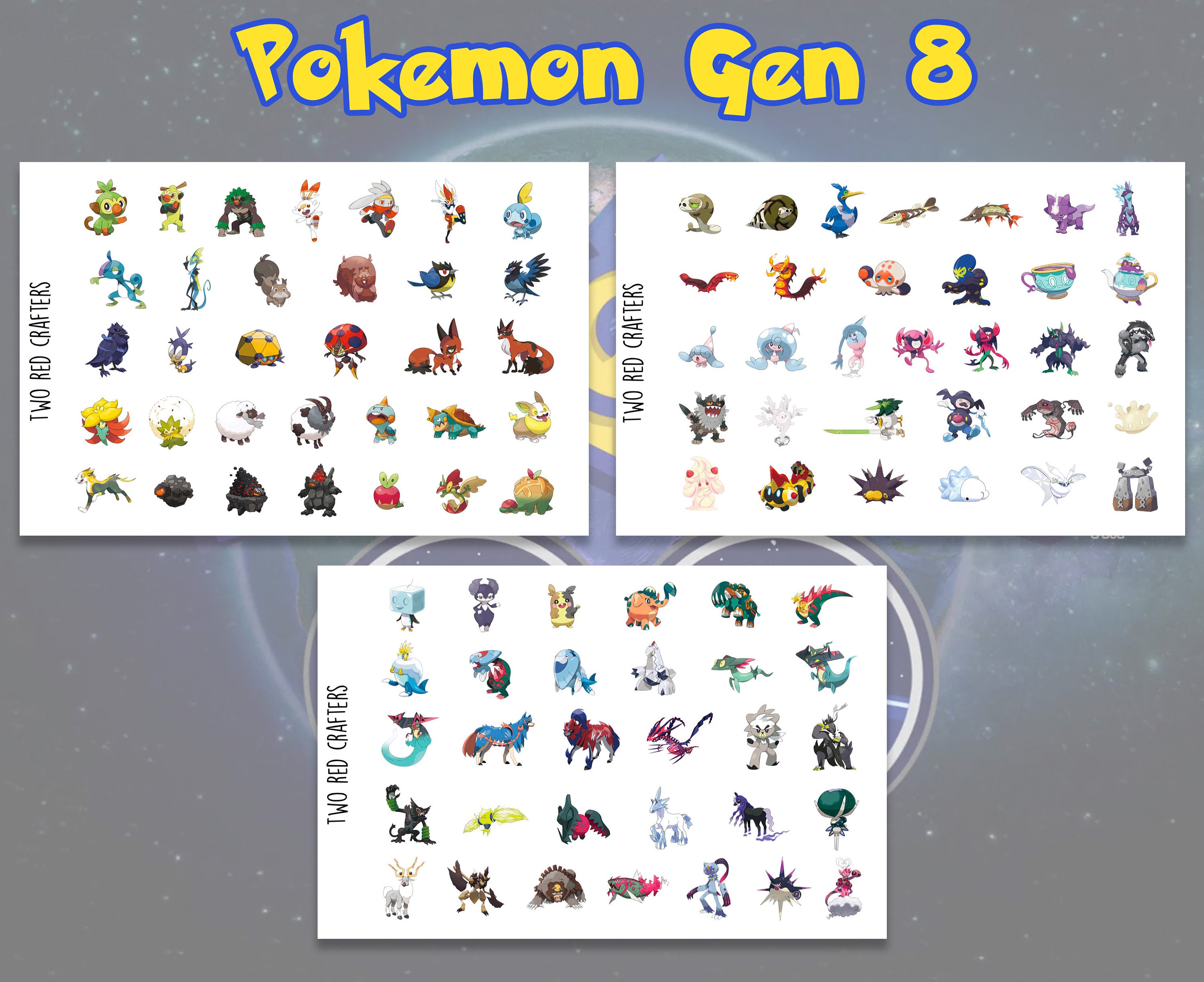 Stickers casque Pokemon x2