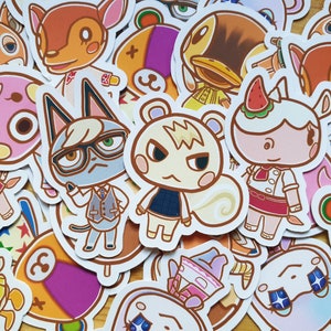 Animal Crossing Dorfbewohner Charaktere Laptop Aufkleber Diecut Vinyl-Aufkleber