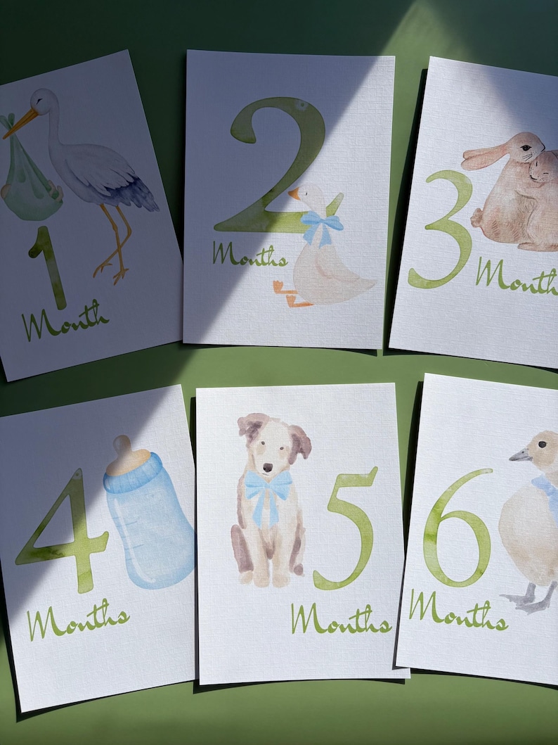 Baby Milestones Cards, Gender Neutral,  Best baby shower gift
