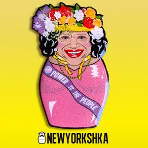 Marsha P. Johnson Doll Pin Badge  - Fridge Magnet - Needle minder