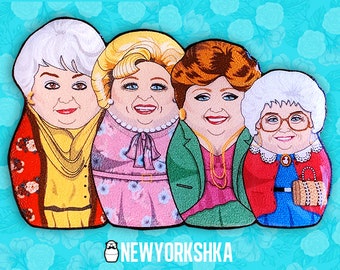 Golden Girls Dolls Pin - Pin Badge-  Fridge Magnet - Needle Minder