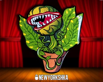 Audrey 2 Little shop of horrors Musical Broadway Doll Pin Set - Pin Badge - Fridge Magnet - Needle Minder