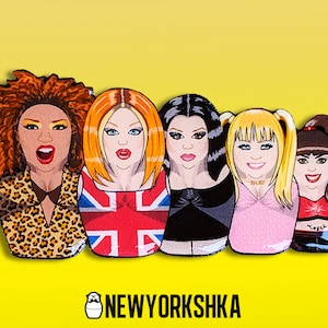 Spice Girls Dolls - Handmade Pin Badge/Kühlschrankmagnet