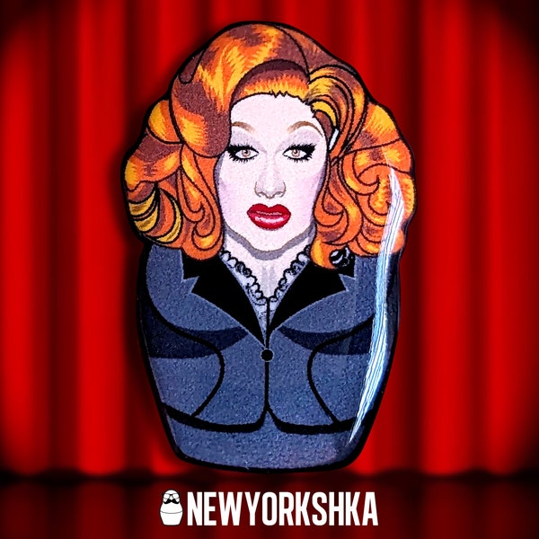 Jinkx Monsoon Matron Mama Morton Chicago Musical Broadway Doll Pin - Pin Badge - Fridge Magnet - Needle Minder