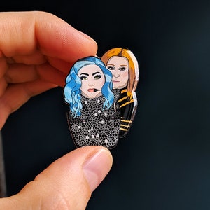 Celine Dion Lady Gaga Dolls Pin Pin Badge Fridge Magnet Needle Minder Regular 3.5cm