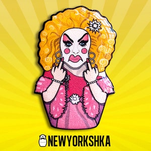 Lil Poundcake Alaska Thunderfuck Doll - Handmade Pin Badge / Fridge Magnet / Needle Minder