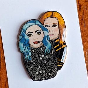 Celine Dion Lady Gaga Dolls Pin Pin Badge Fridge Magnet Needle Minder image 2