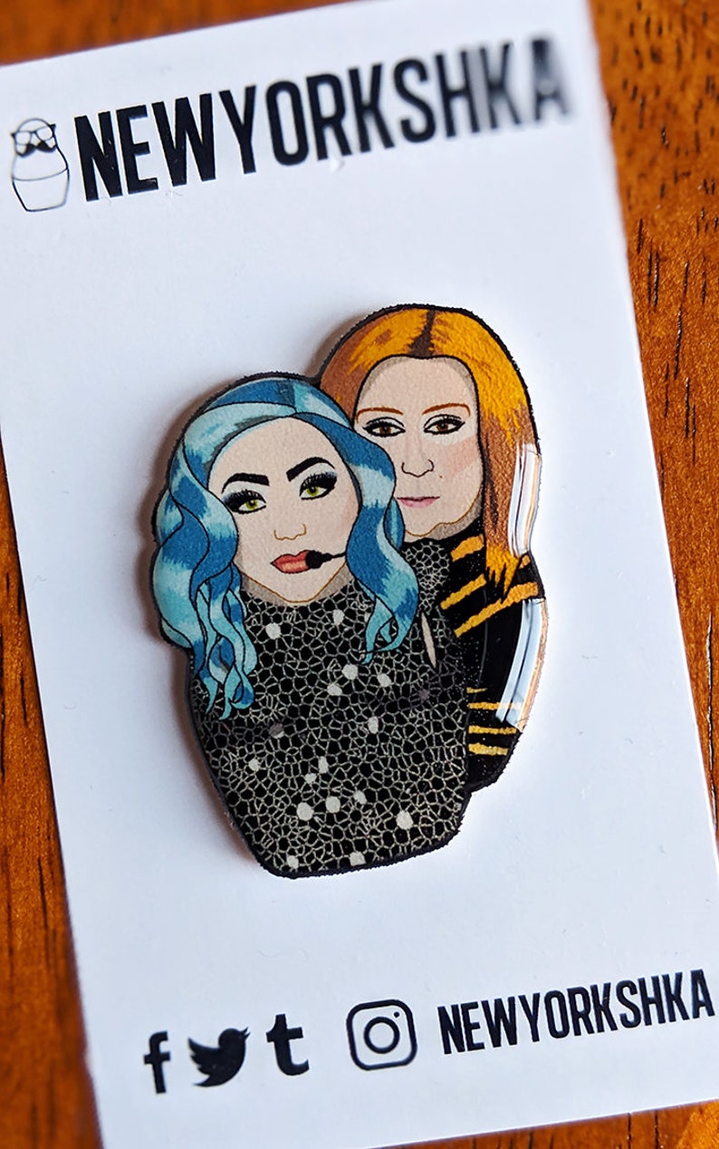 Celine Dion Lady Gaga Dolls Pin Pin Badge Fridge Magnet Needle Minder image 2