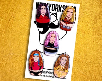 Shakira Ultimate Collection Doll Pins.... and Magnets..... and Masksessories