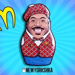 Eddie Murphy McDowells Coming to America Akeem Zamunda Doll Pin - Pin Badge - Fridge Magnet - Needle Minder