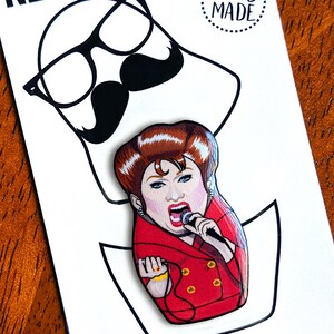 Jinkx Monsoon Judy Garland Snatch Game Doll Pin Pin Badge Fridge Magnet Needle Minder image 2