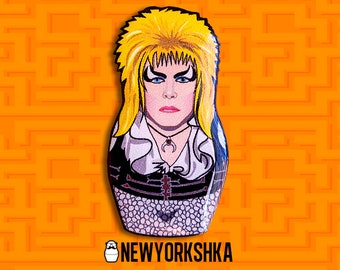 David Bowie Labyrinth Doll Pin... and Magnet.... and Masksessories