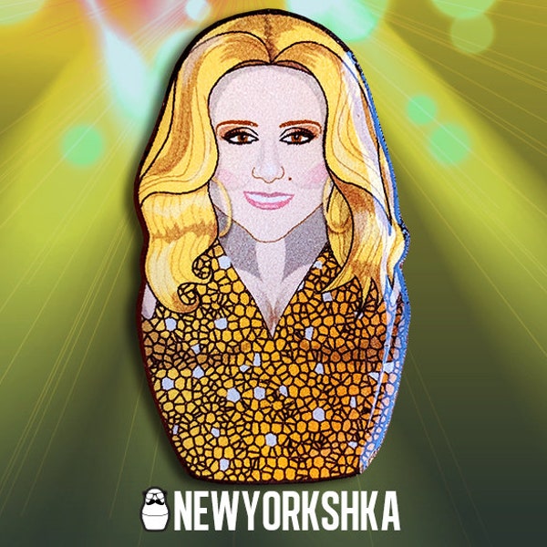 Celine Dion Doll Pin - Pin Badge - Fridge Magnet - Needle Minder