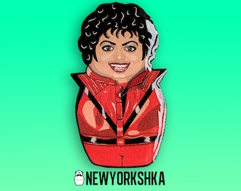Michael Jackson Thriller Doll-Handmade Pin Badge/Kühlschrankmagnet