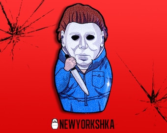 Michael Myers Halloween Doll Pin - Pin Badge - Fridge Magnet - Needle Minder