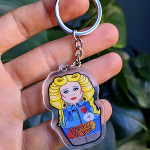 Hedwig Doll Acrylic Keychain image 2