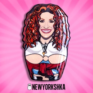 Julia Roberts - Vivian - Pretty Woman Doll - Pin Badge / Kühlschrankmagnet / Needle Minder