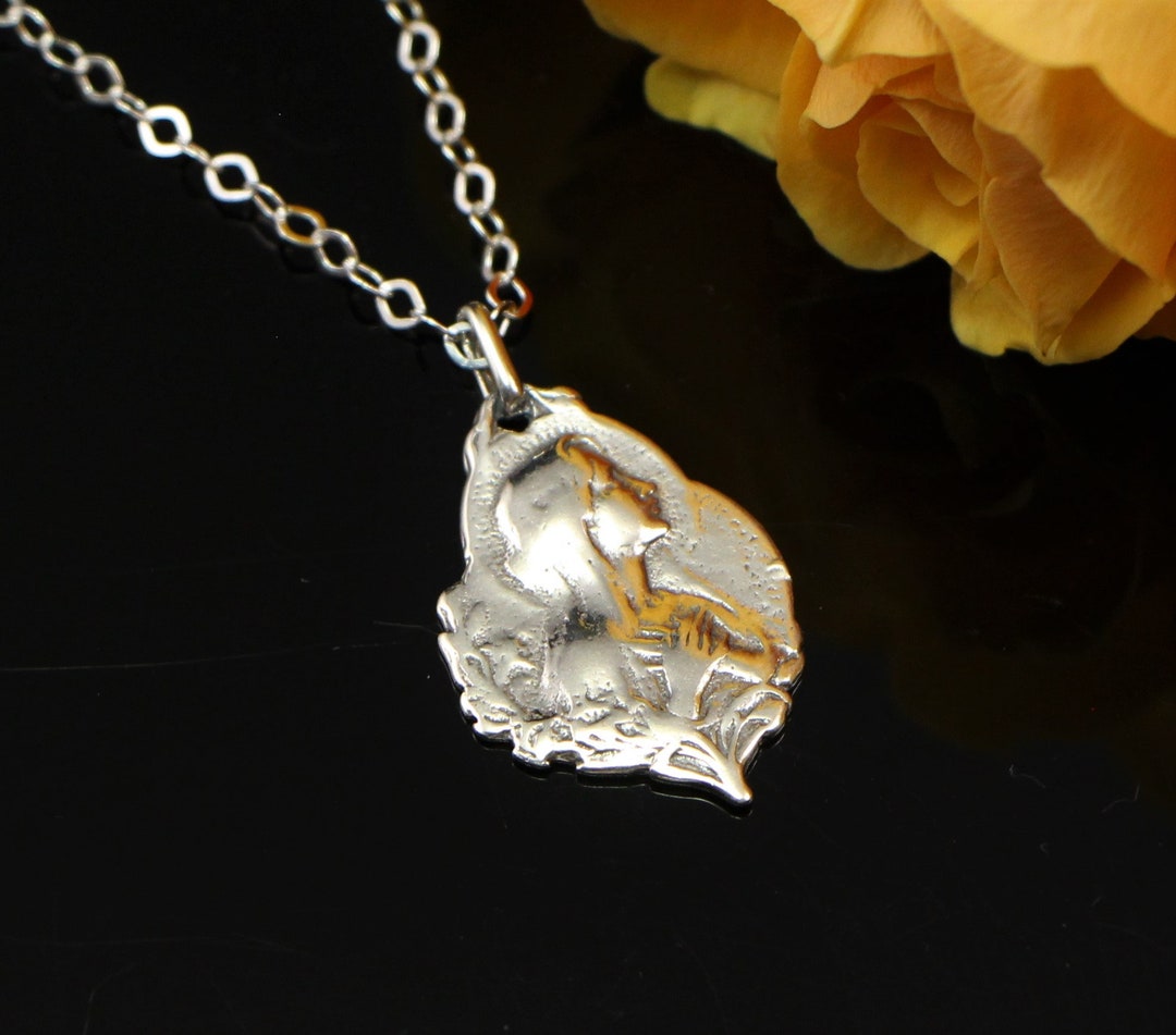 Sterling Silver Our Lady of Lourdes/virgin Mary Medal - Etsy