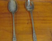 Reed and Burton Silver Plated large mix Salad Spoon Fork