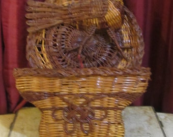 Wicker Chicken Basket