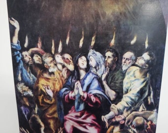 El Greco, Spanish Renaissance,  print Pentecost, on strong hard stock photo like paper.