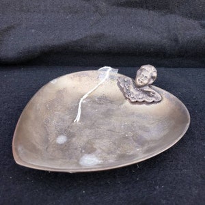 Cherub Brass Heart dish